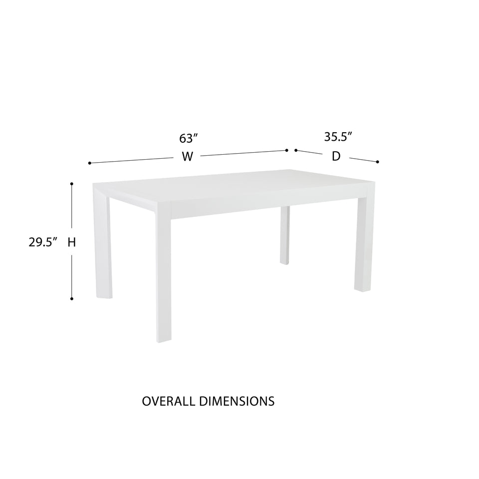 Adara 63" Rectangle Table
