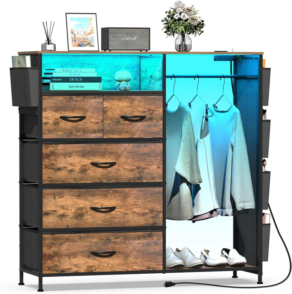 matte black dresser Living Essentials Hillsdale Kincaid 6 Drawer Our Richmond cabinet adds an immediate dose of contemporary luxe with a touch of industrial style thanks to its clean Matte Black Dresser With LED