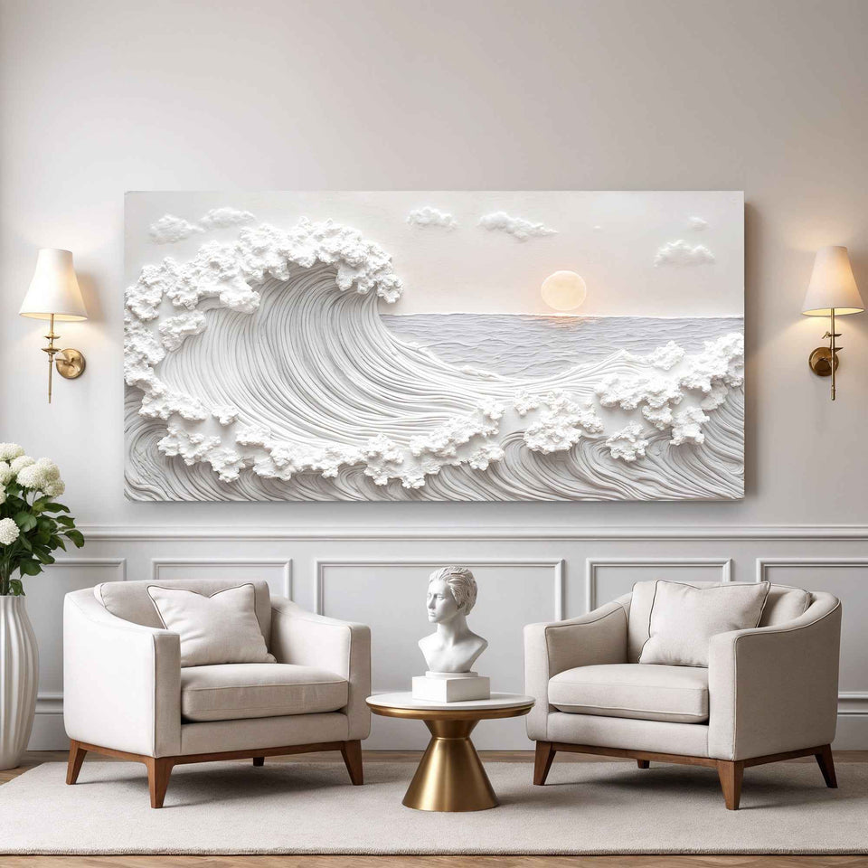 Ocean Waves Abstract Wall Art