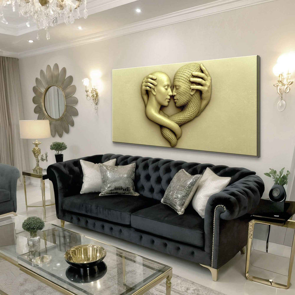 Eternal Love Figure Abstract Wall Art