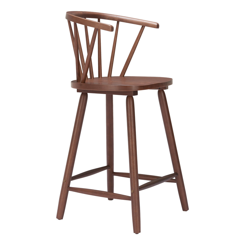 Stenger Counter Stool (Set of 2) Walnut