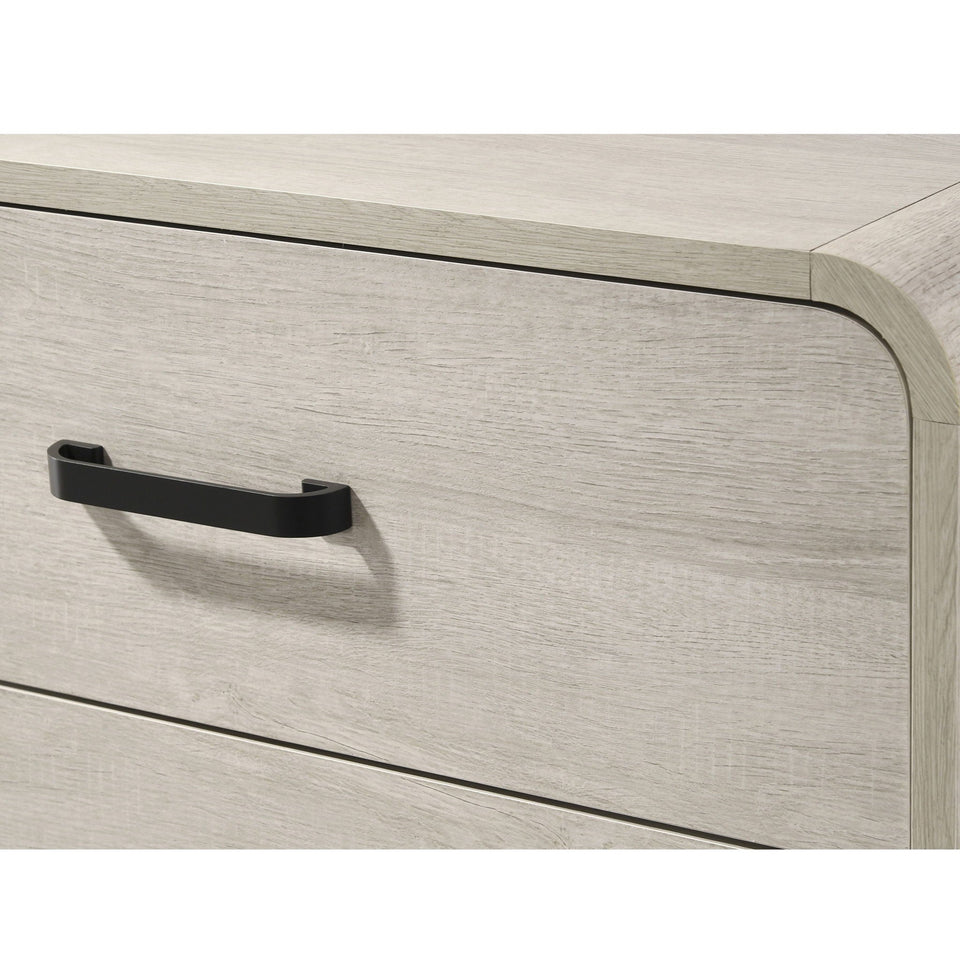 Nightstand With 2 Drawers, Ample Storage Space - Antique White