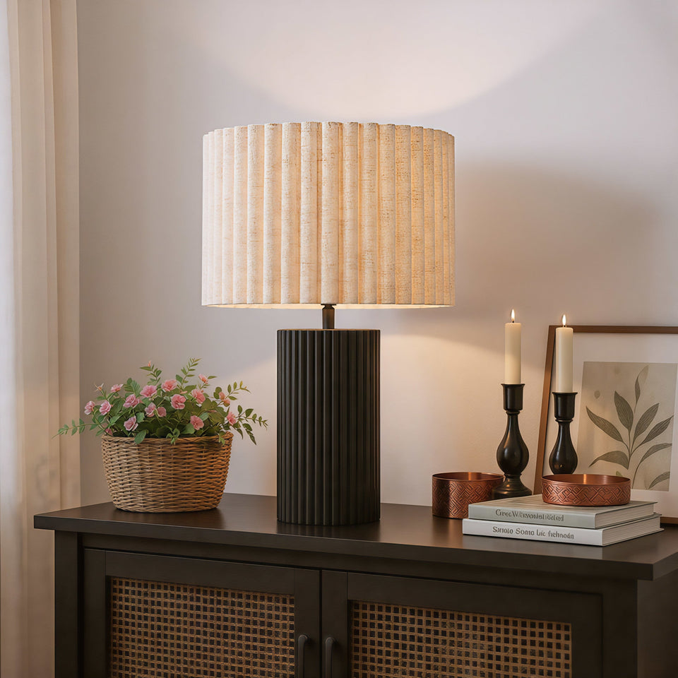 Aurora Table Lamp Beige & Black
