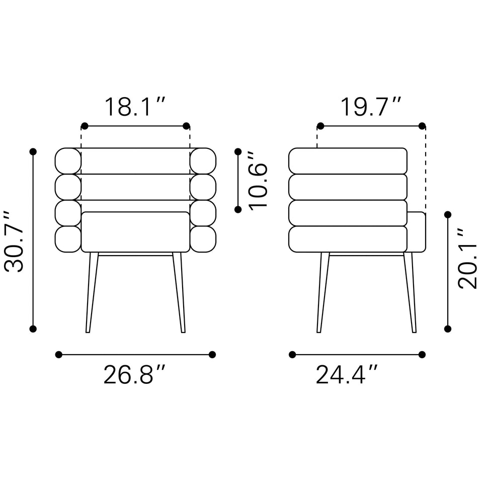 Grena Dining Chair Misty Gray