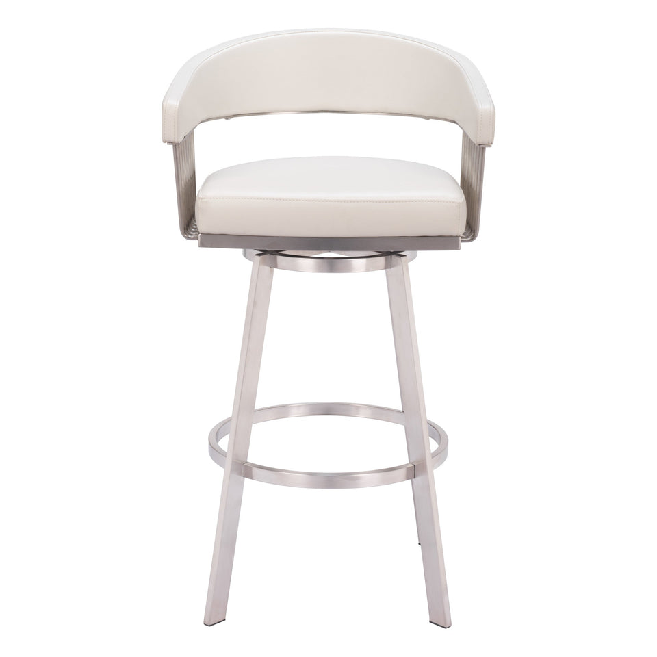 Bantry Swivel Barstool White