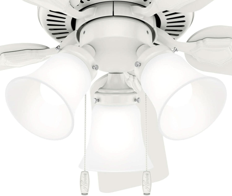 44 Inch Indoor Ceiling Fan With LED Lights Quiet Motor