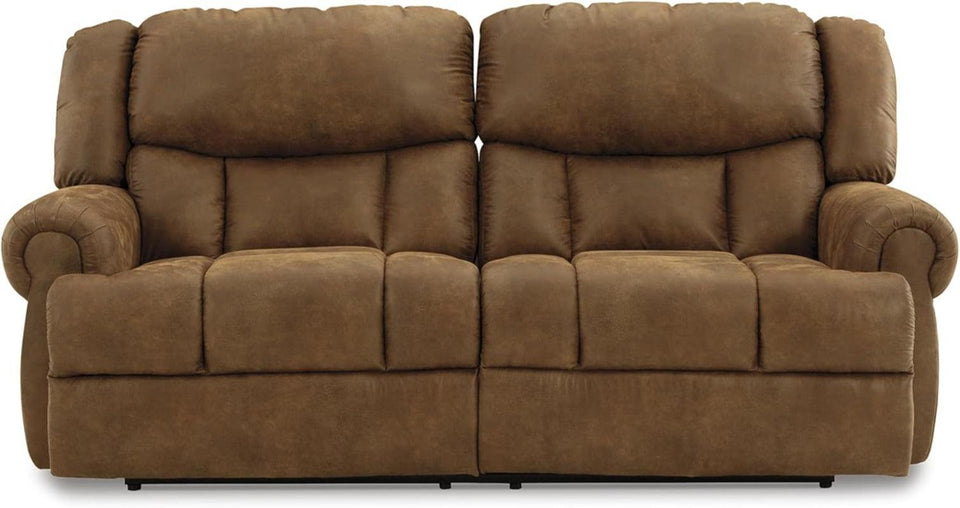 Boothbay Faux Leather 2 Seat Reclining Sofa Dark Brown