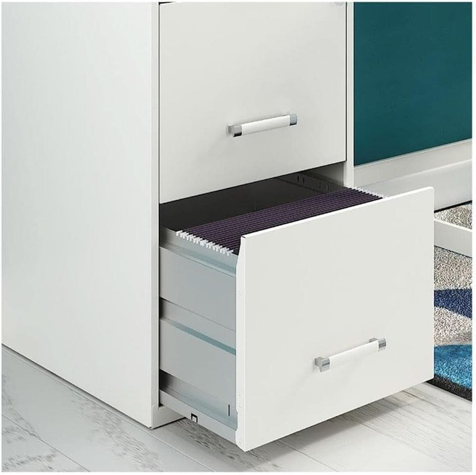 18 Inch Deep Metal File Cabinet With Cam Lock 3 Drawers Yellow