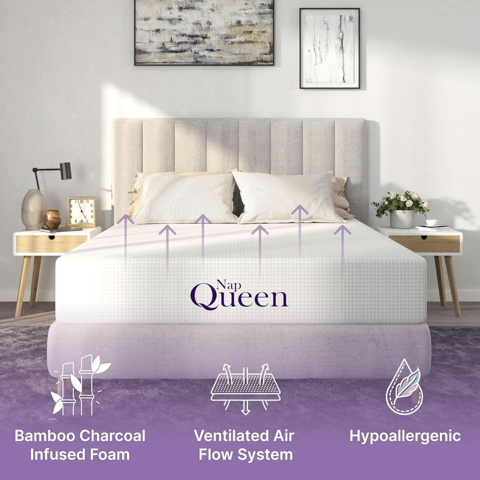 Full Size Bamboo Charcoal Memory Foam Premium Mattress