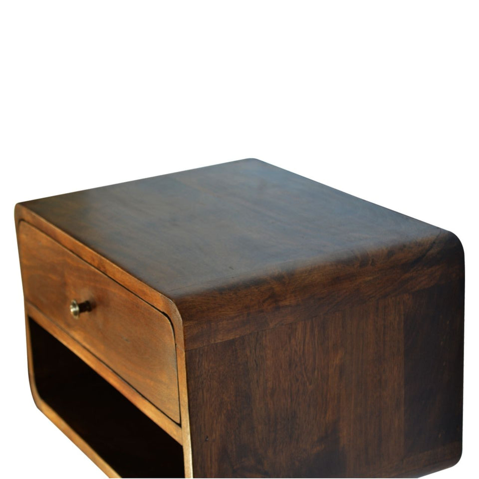 Curve Upper Slot Floating Nightstand