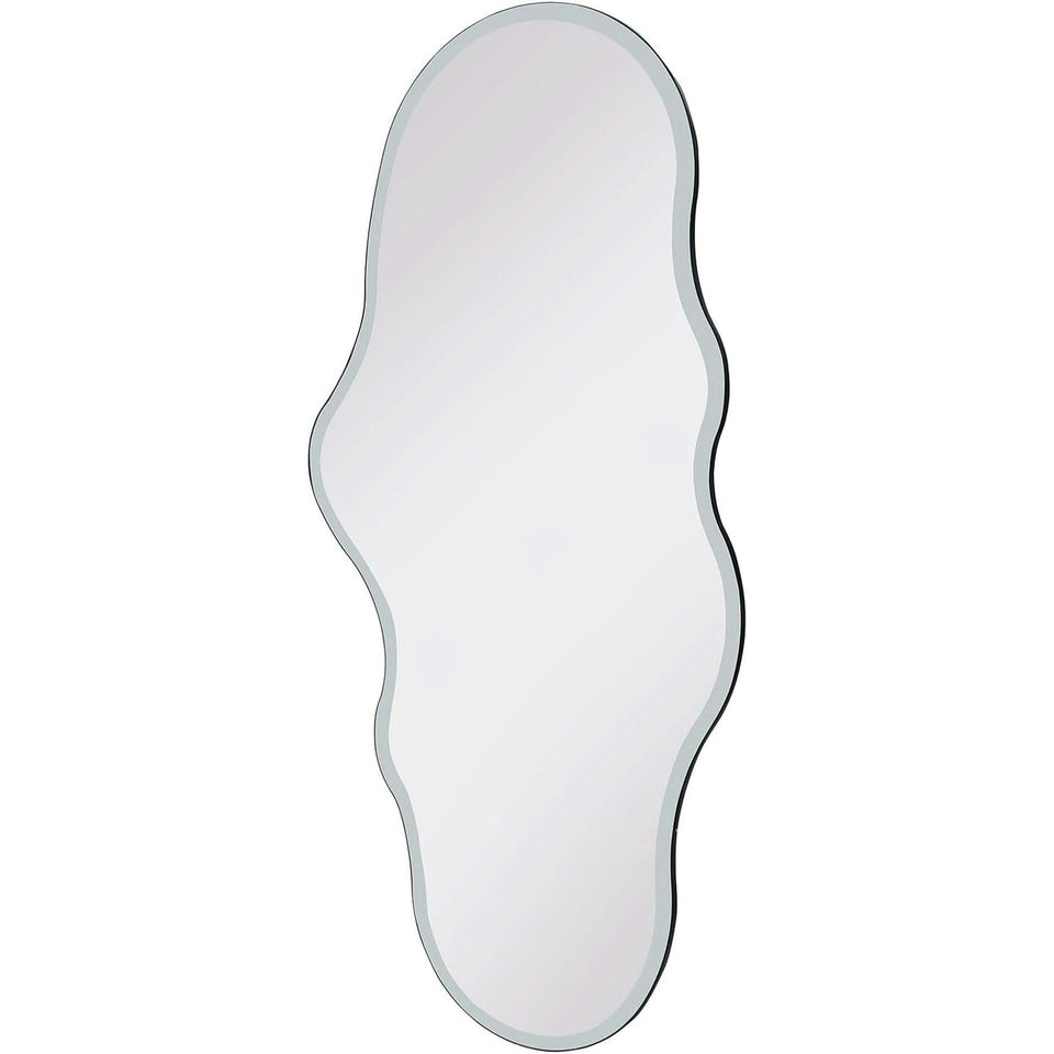 Full Length Wall Mounted Mirror 47x23 Frameless White
