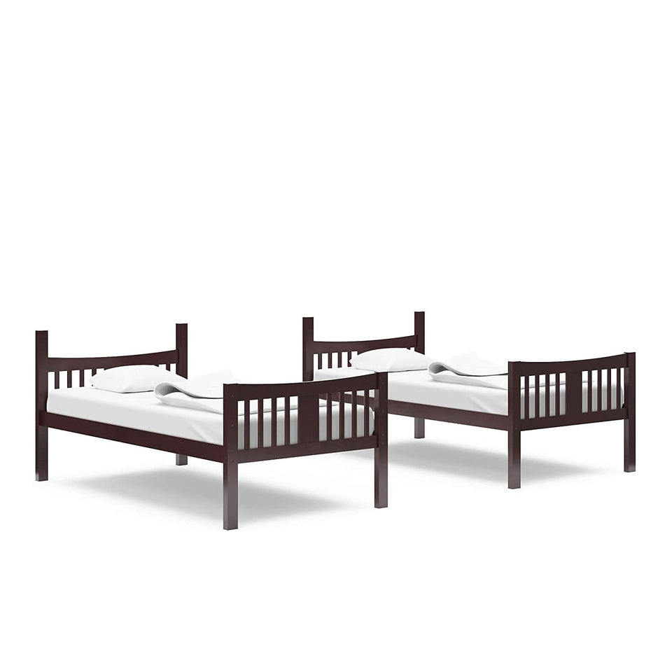 Espresso Twin Over Twin Bunk Bed GREENGUARD Gold Certified