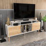 White & Natural Oak