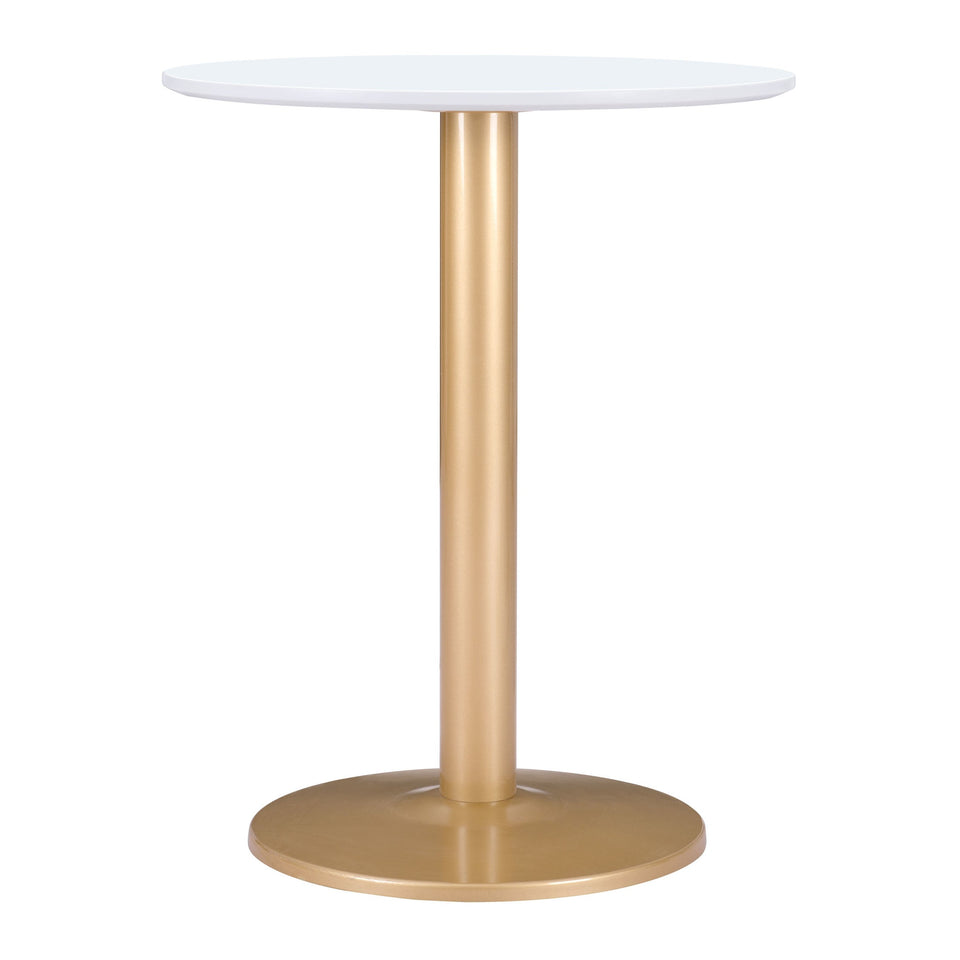 Alto Bistro Table White & Gold