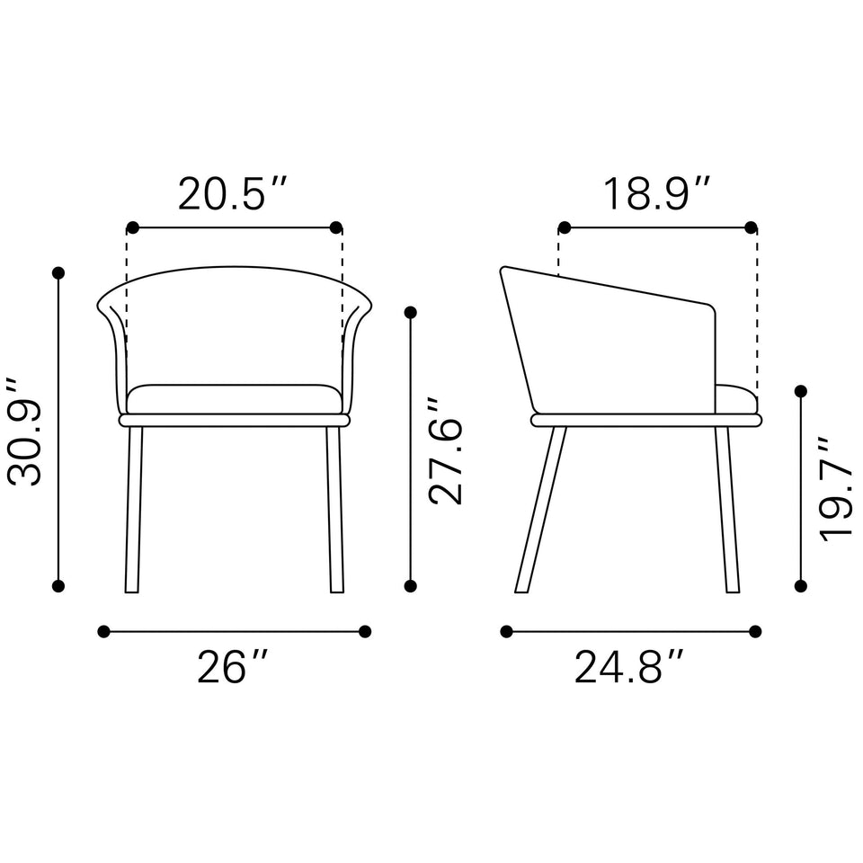 Garston Dining Chair Gray