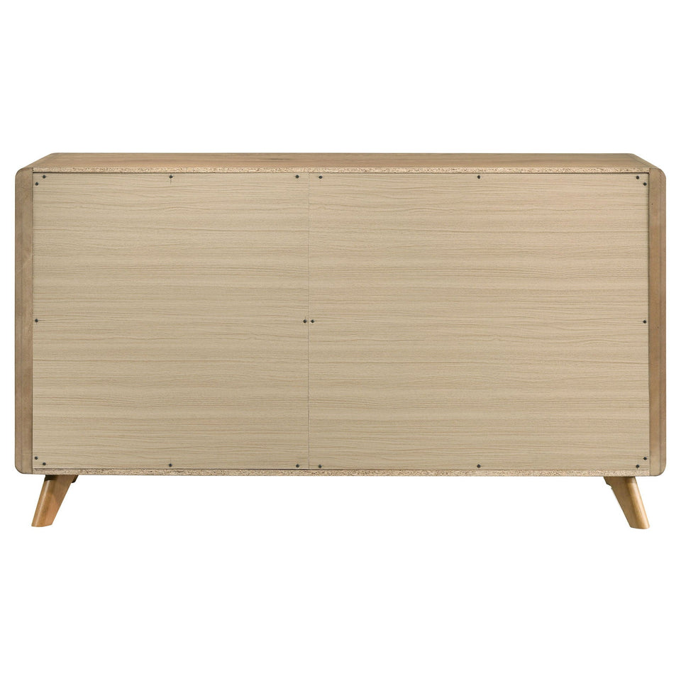 Bennett 6-drawer Bedroom Dresser Cabinet Light Oak