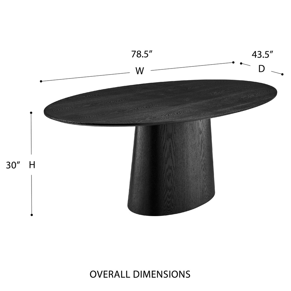 Deodat 79" Oval Table