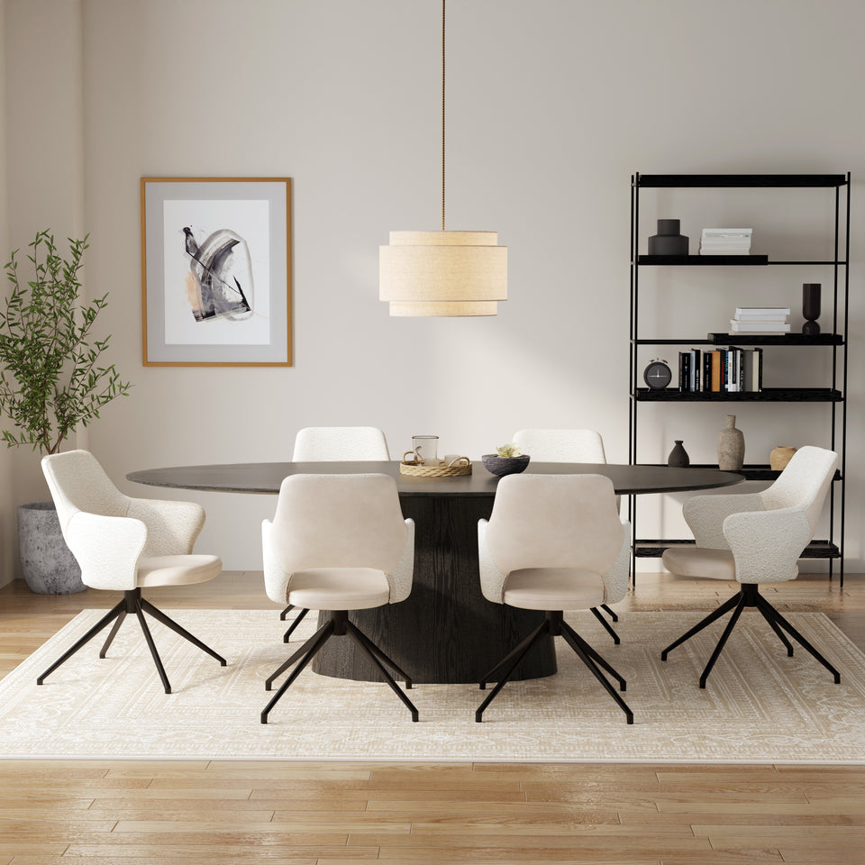 Deodat 79" Oval Table