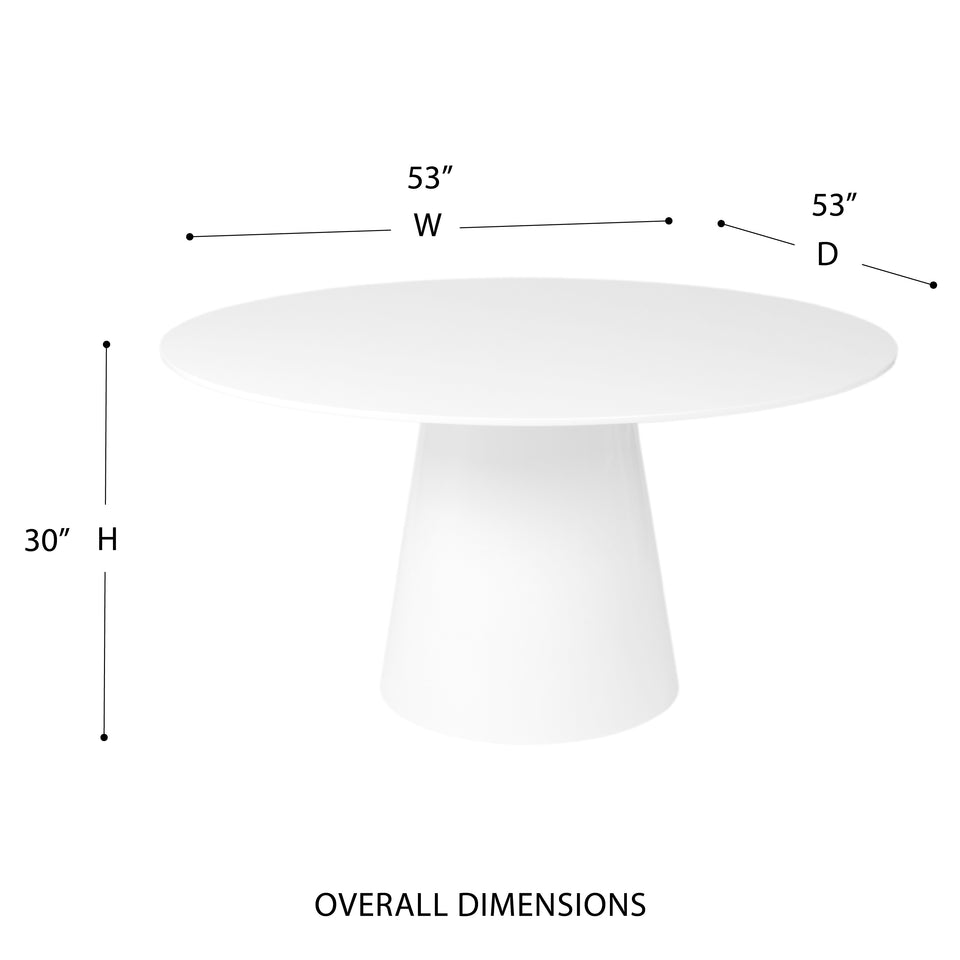 Wesley 53" Round Table
