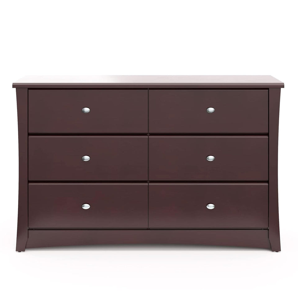 Crescent 6 Drawer Dresser Espresso GREENGUARD Gold