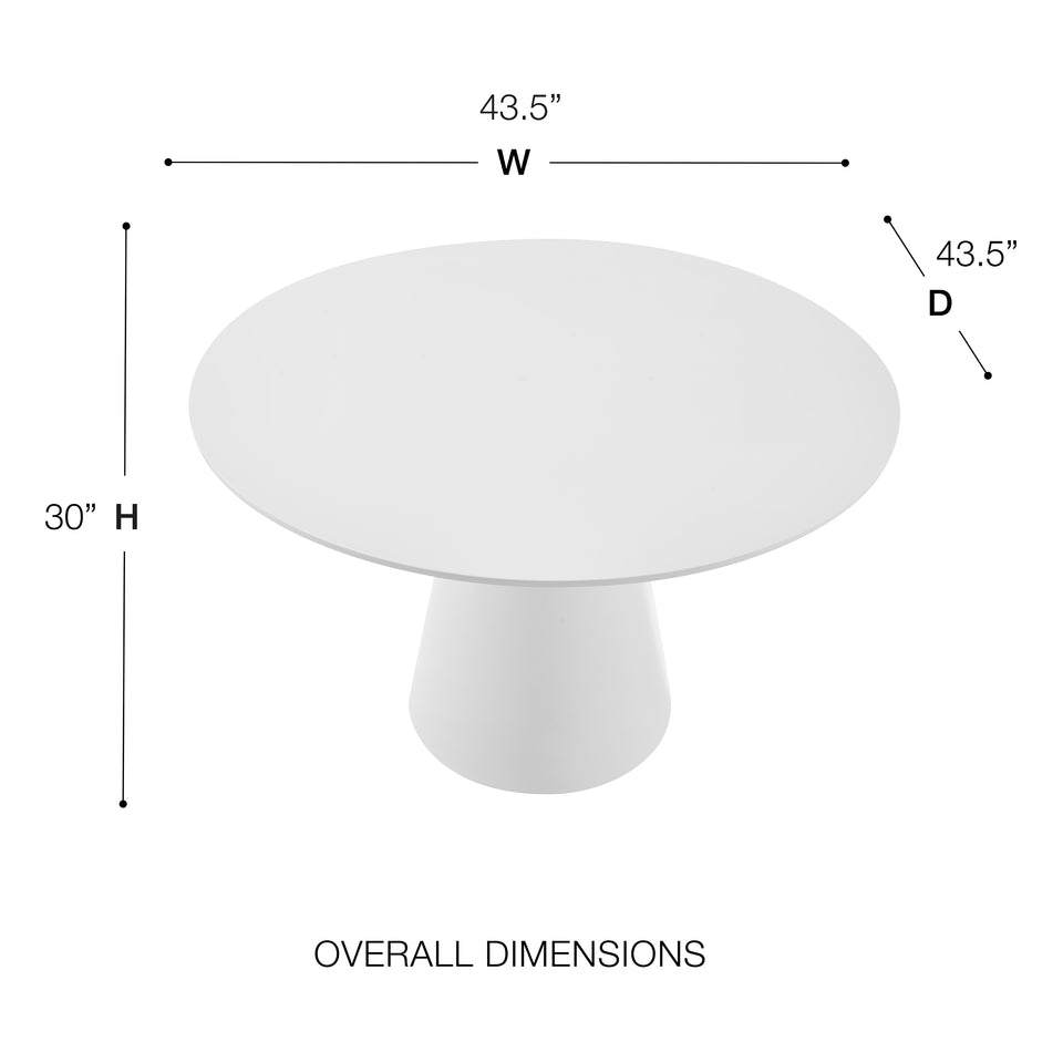 Wesley 43" Round Table