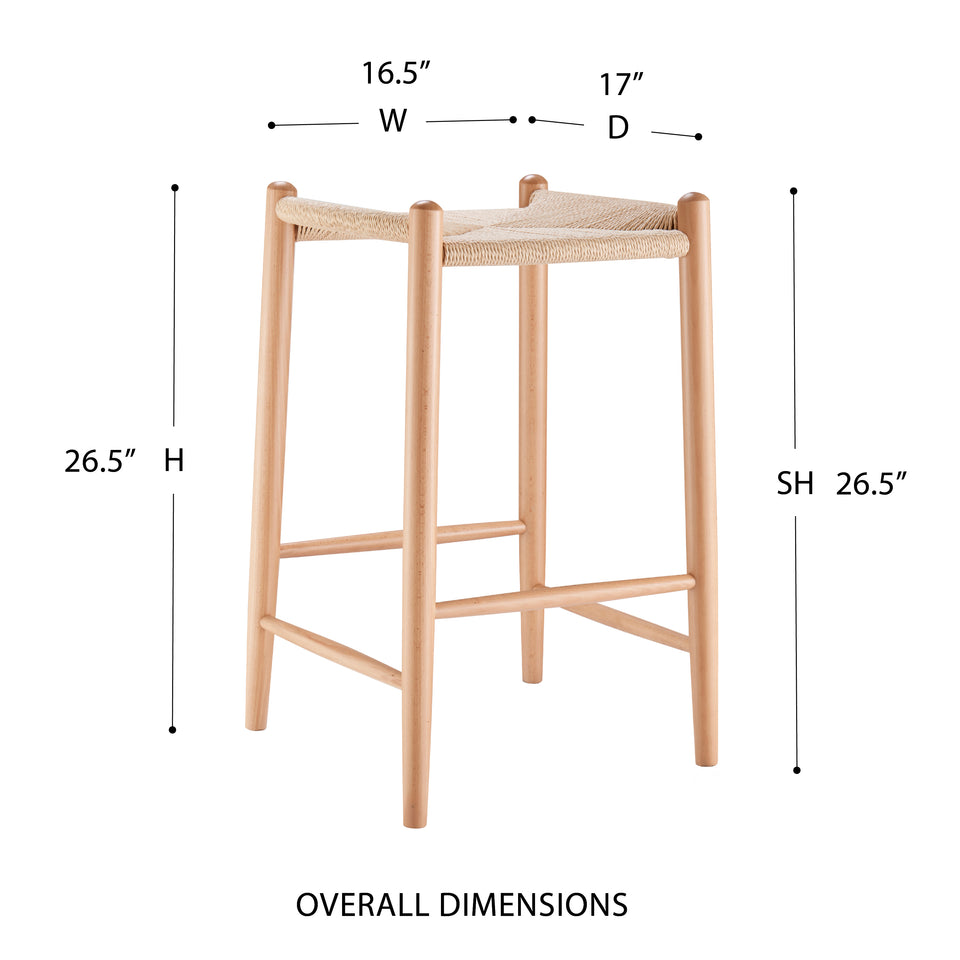Evelina Counter Stool without Backrest