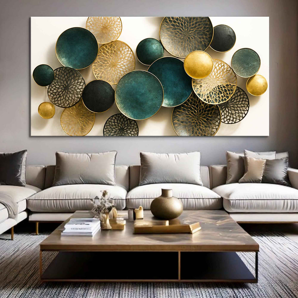 Lotus Leaf Abstract Wall Art VIII