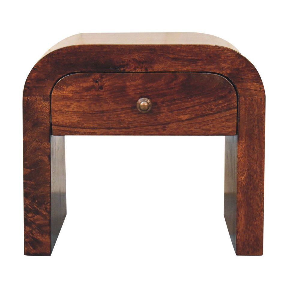 Disc Nightstand - Walnut