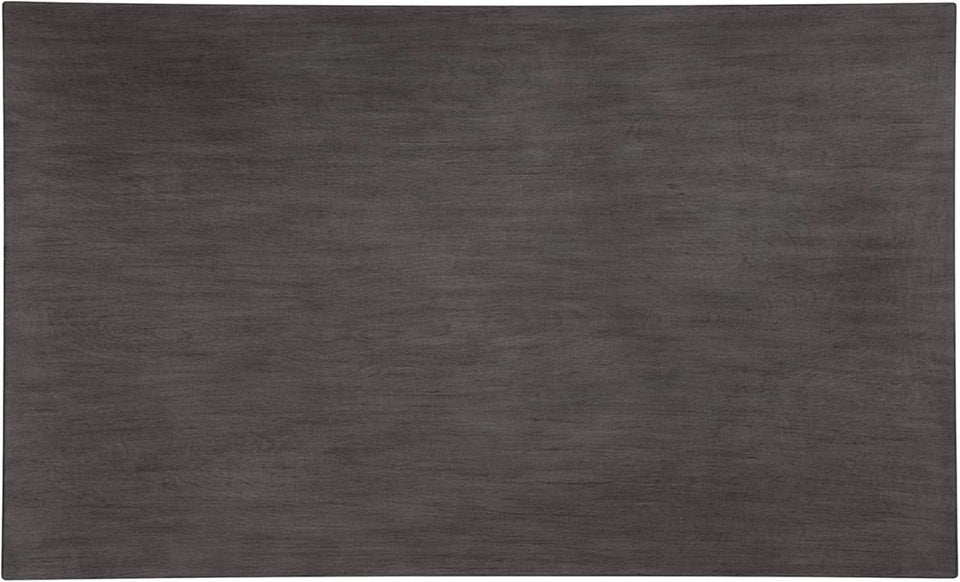 Charcoal Gray 6Piece Contemporary Dining Set Bench