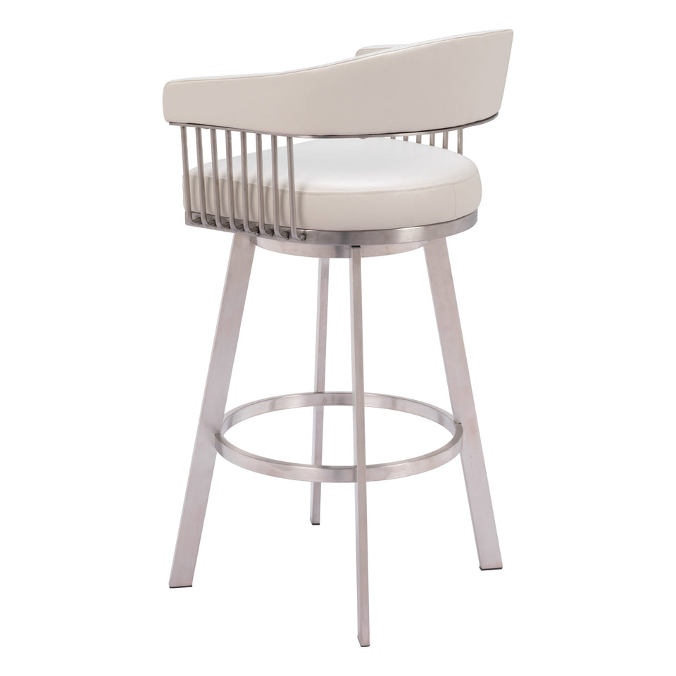 Bantry Swivel Barstool White