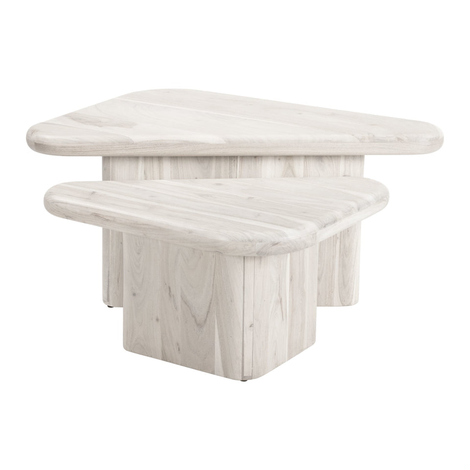 Navidic Coffee Table Set (2-Piece) Whitewashed