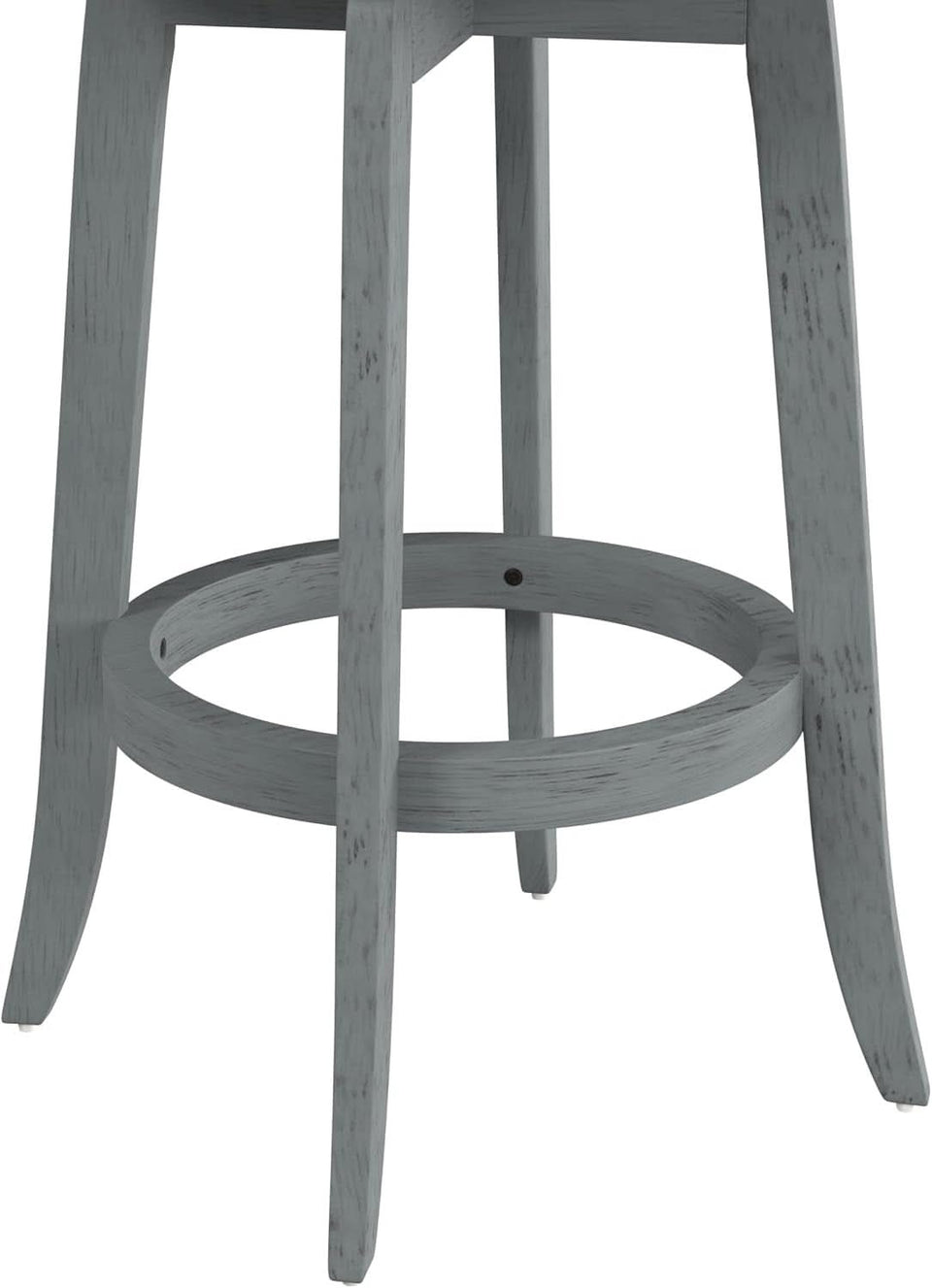 Bar Height Swivel Stool 30 Inch Blue Wire Brush Finish