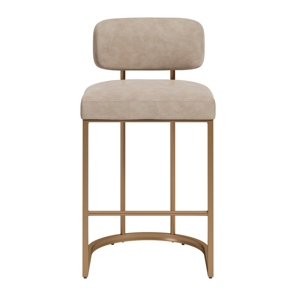 Velar Counter Stool (Set of 2) Beige