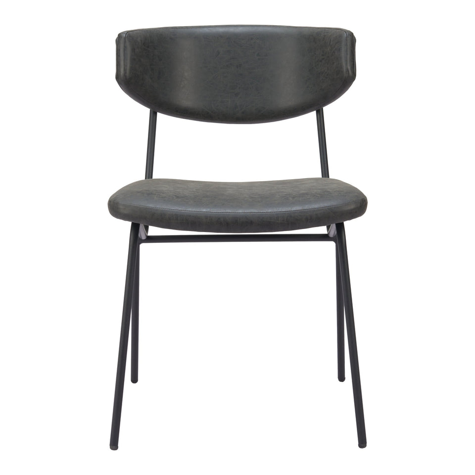 Charon Dining Chair (Set of 2) Vintage Black