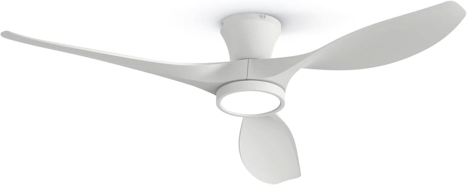 52 Inch Ceiling Fan With Remote And Quiet DC Motor For Bedroom And Living Room