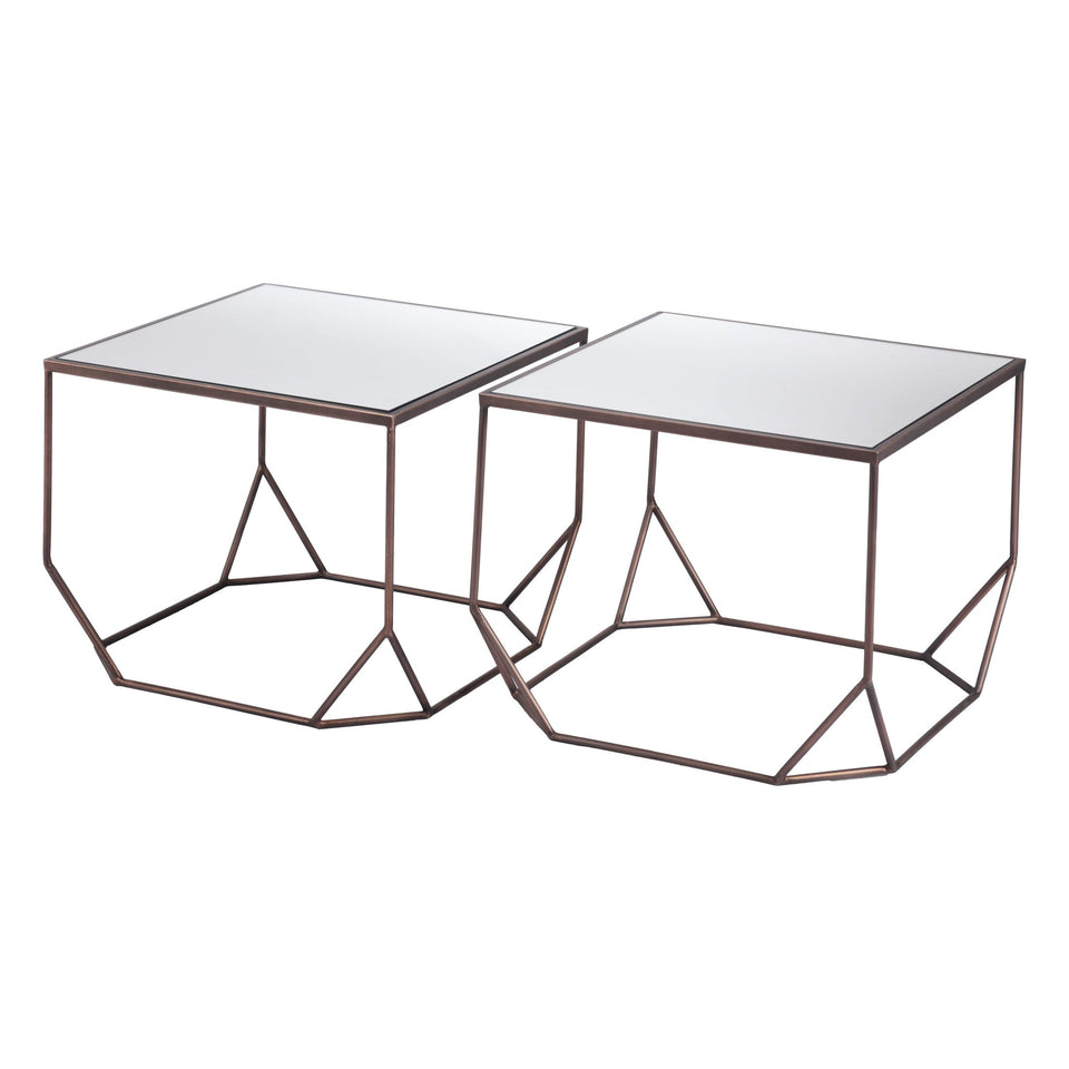 Arzon Coffee Table Set (2-Piece) Bronze