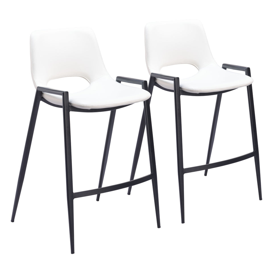 Desi Counter Stool (Set of 2) White