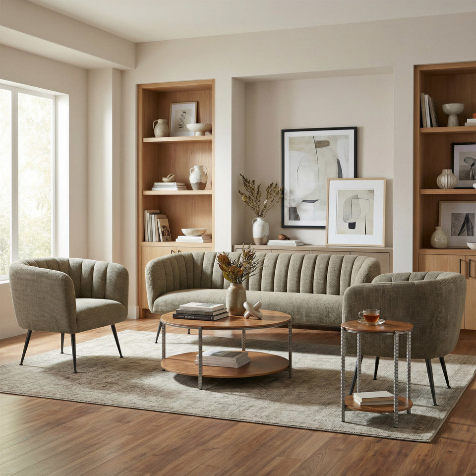Adna Side Table Brown