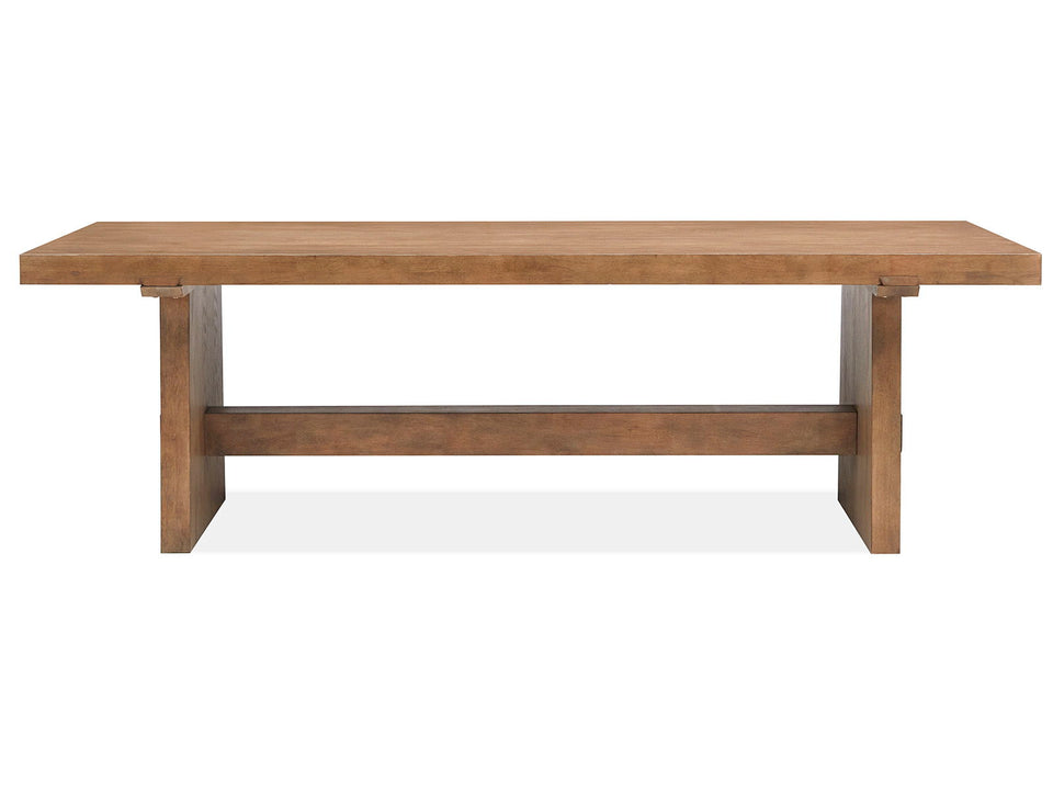 Lindon - Trestle Dining Table - Belgian Wheat