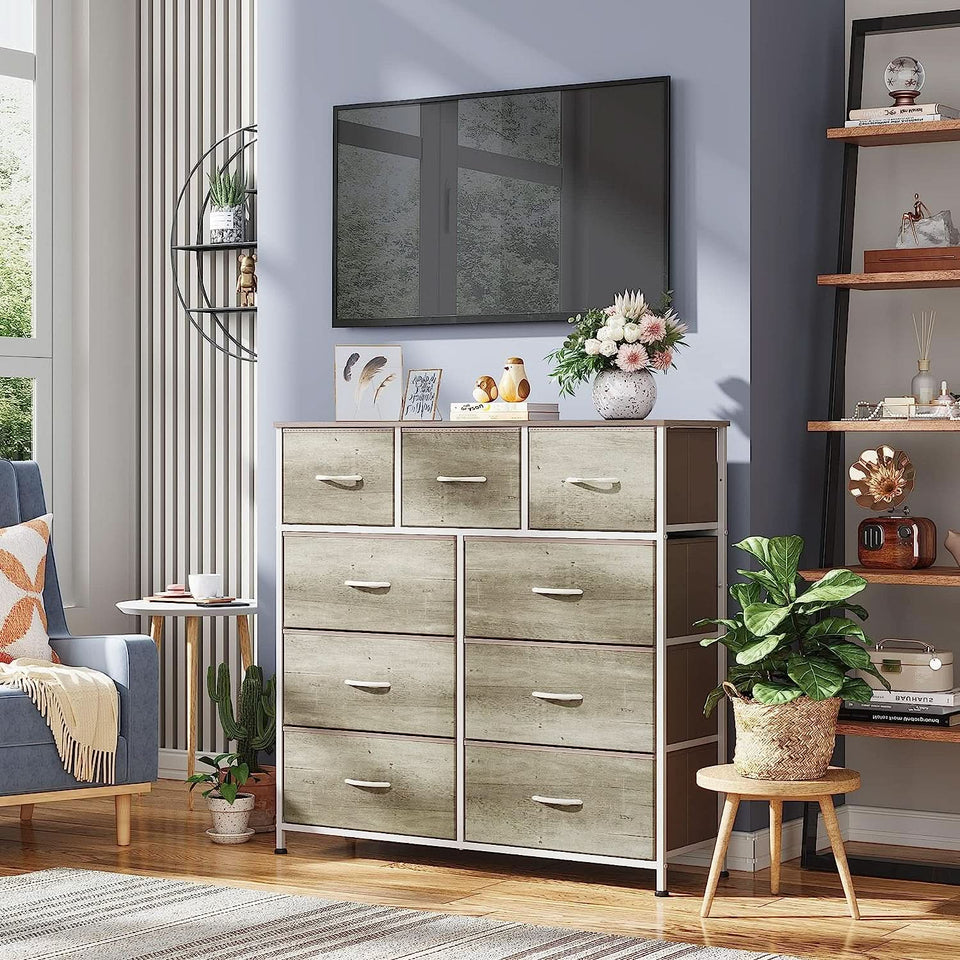 Sonoma White 6 Drawer Dresser For Bedroom Storage Organizer