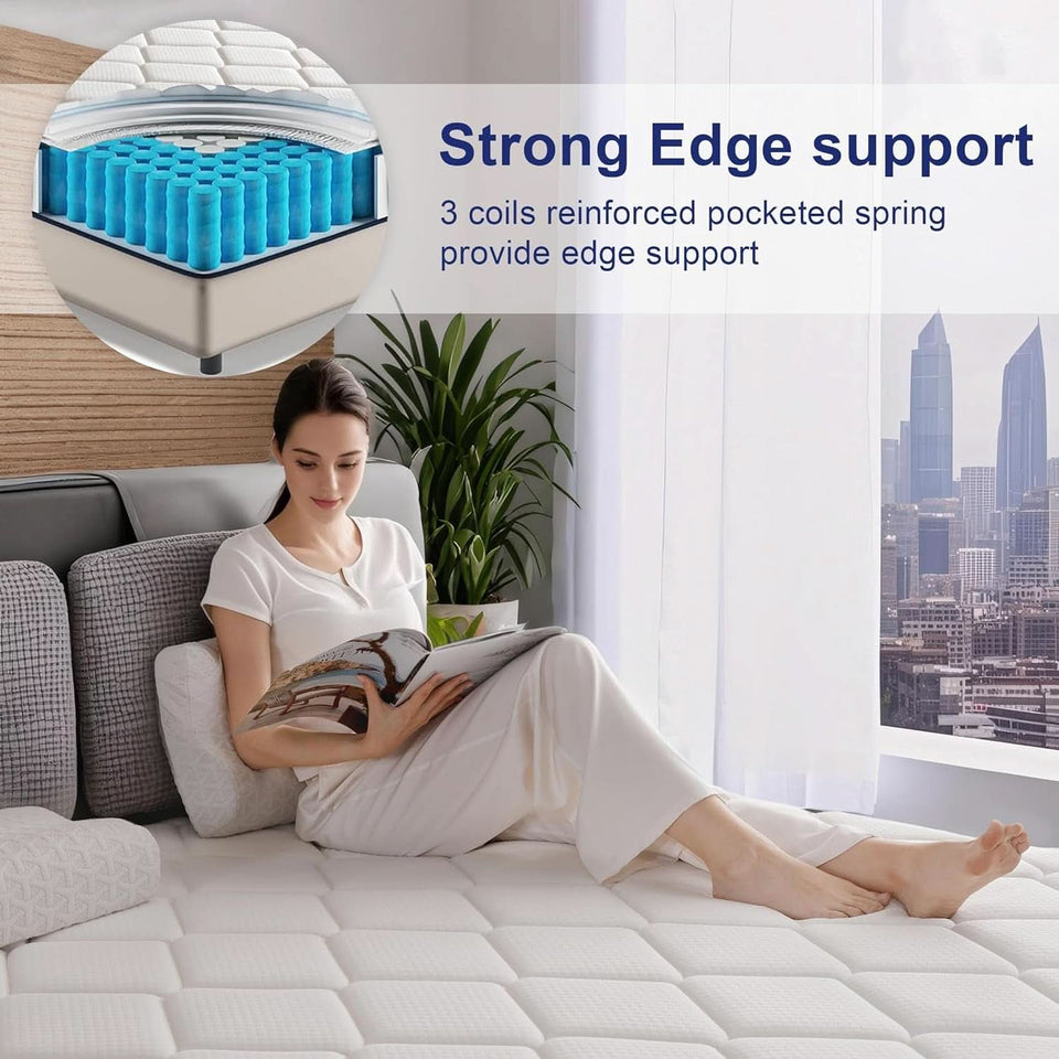Queen Certipur Memory Foam Hybrid Edge Support Ultra Comfort Mattress Box