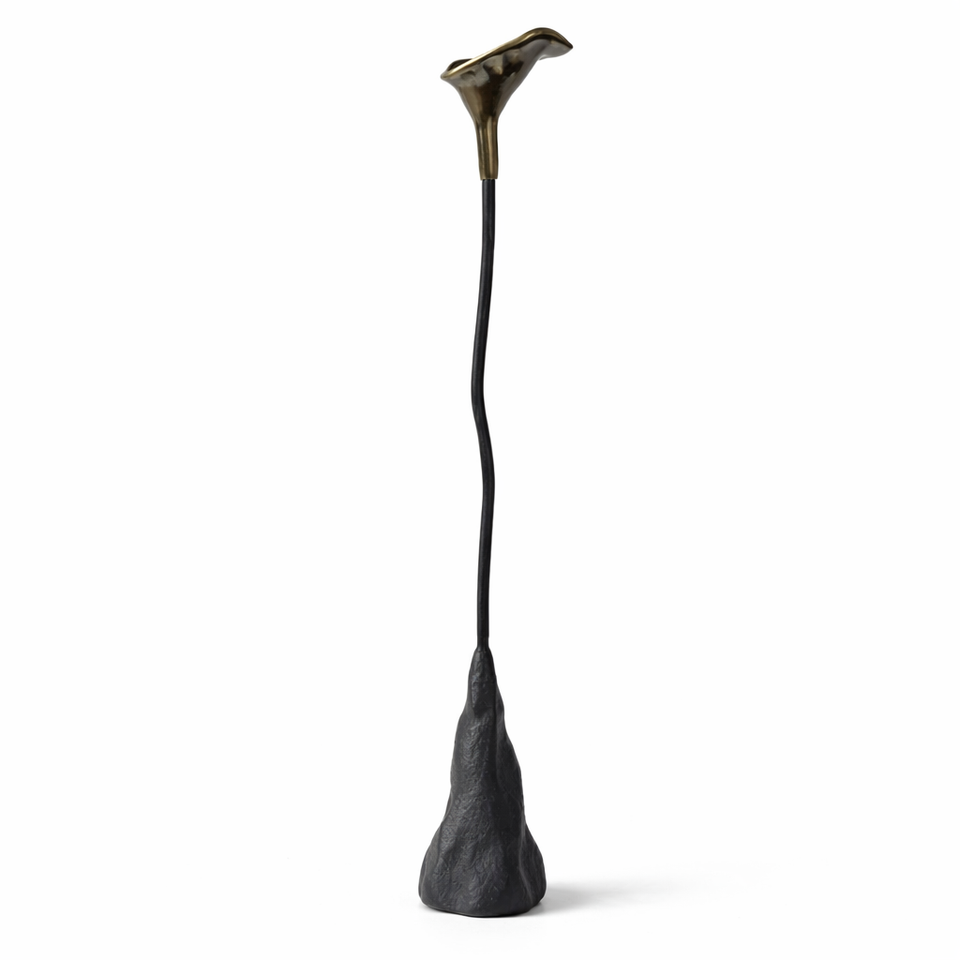 sculptural candleholder - front view