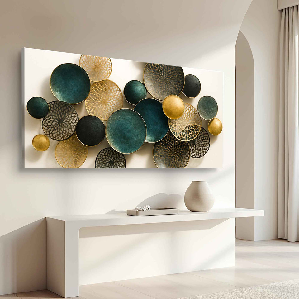 Lotus Leaf Abstract Wall Art VIII