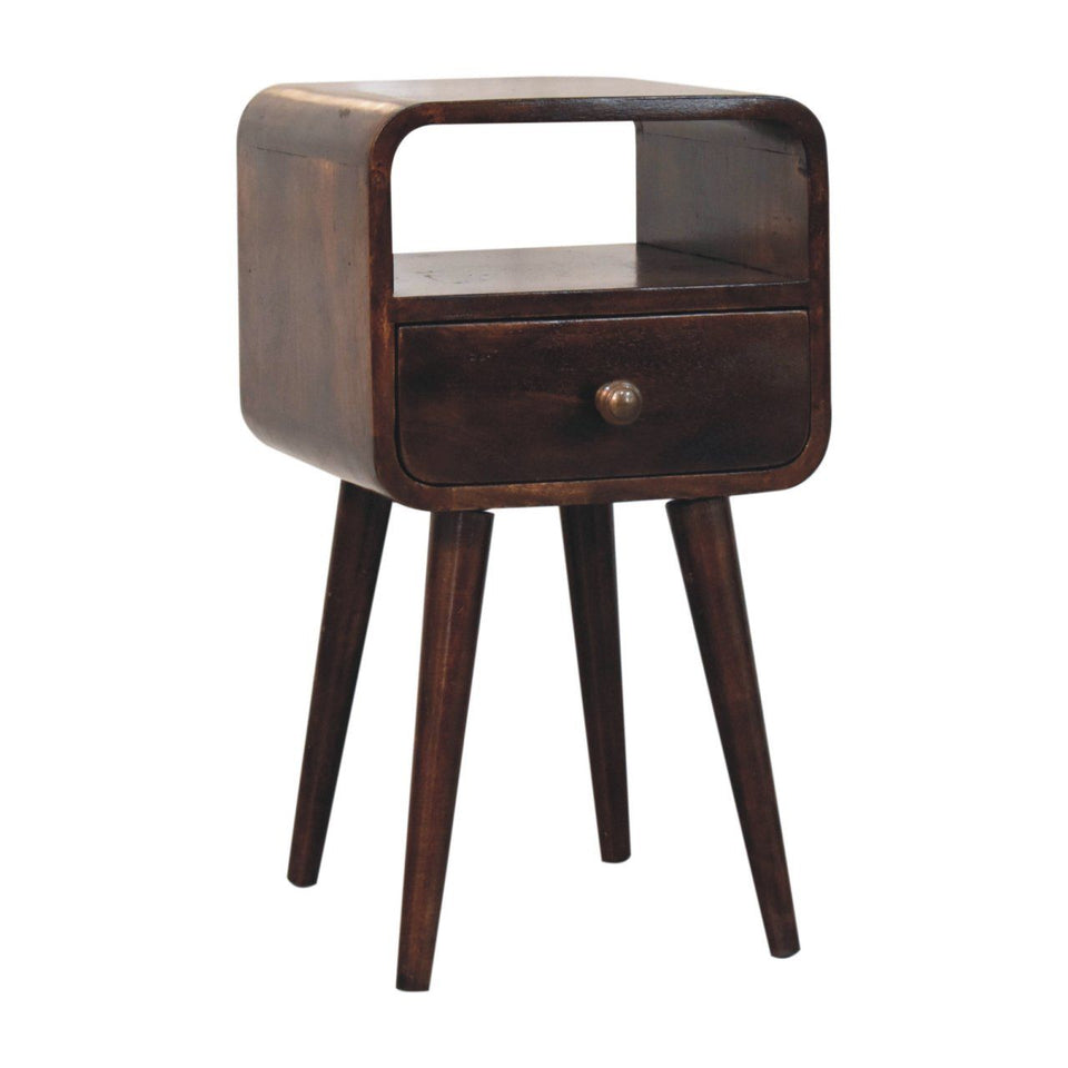 Mini Curve Open Bedside Nightstand