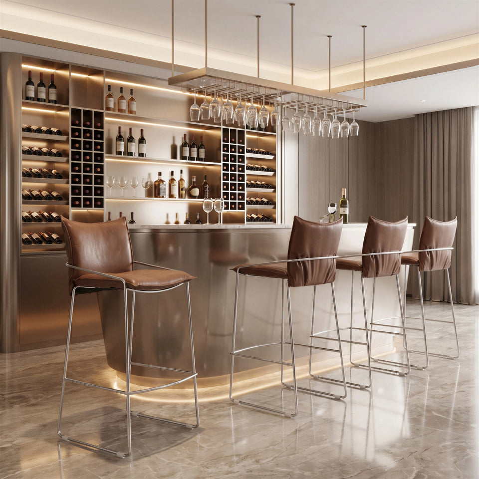 Pola Barstool Brown