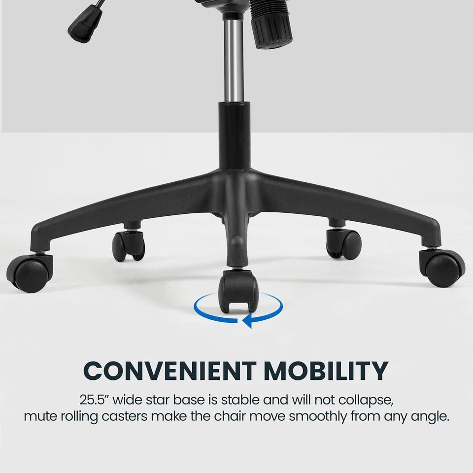 Black Ergonomic Office Chair With Adjustable Headrest And Flip Up Armrests