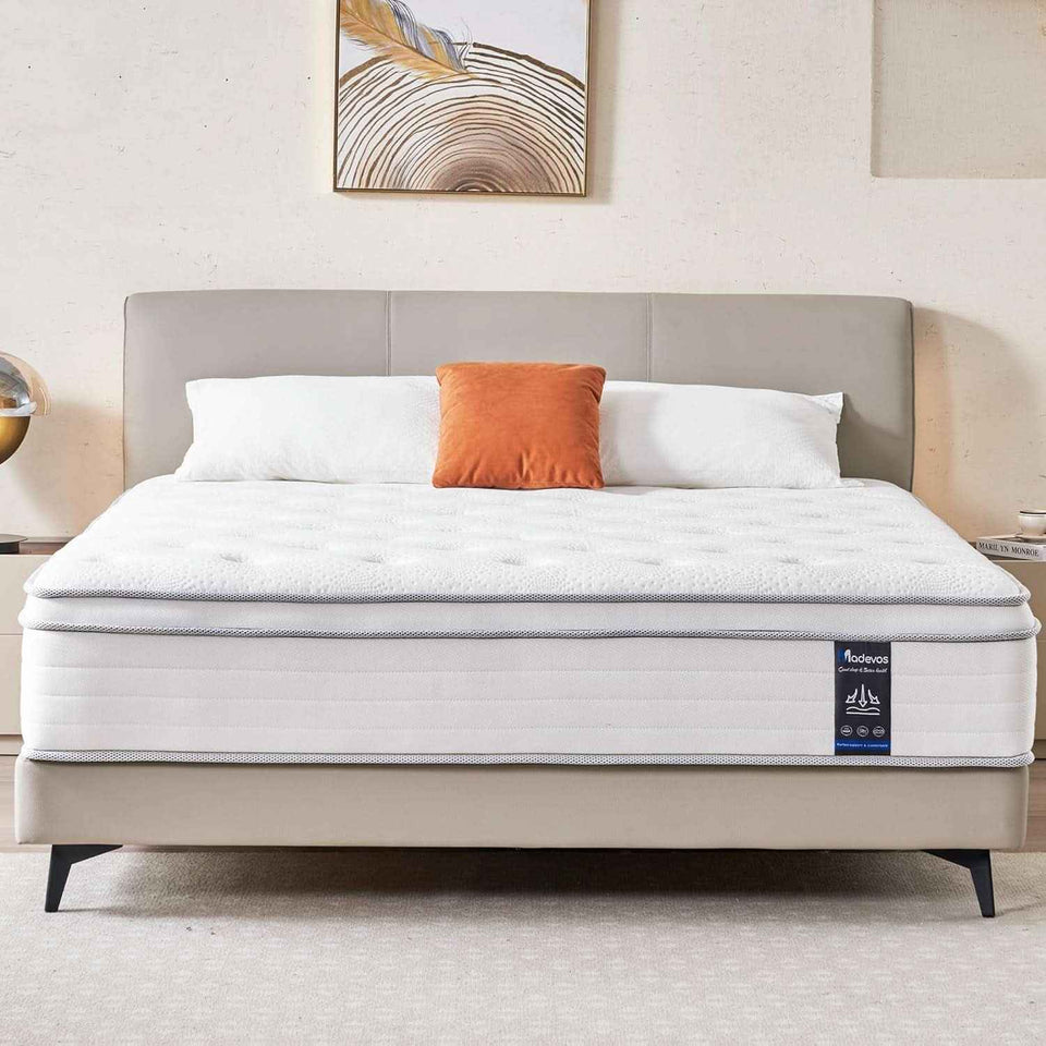Queen Twelve Inch Hybrid Memory Foam Mattress Boxed Premium