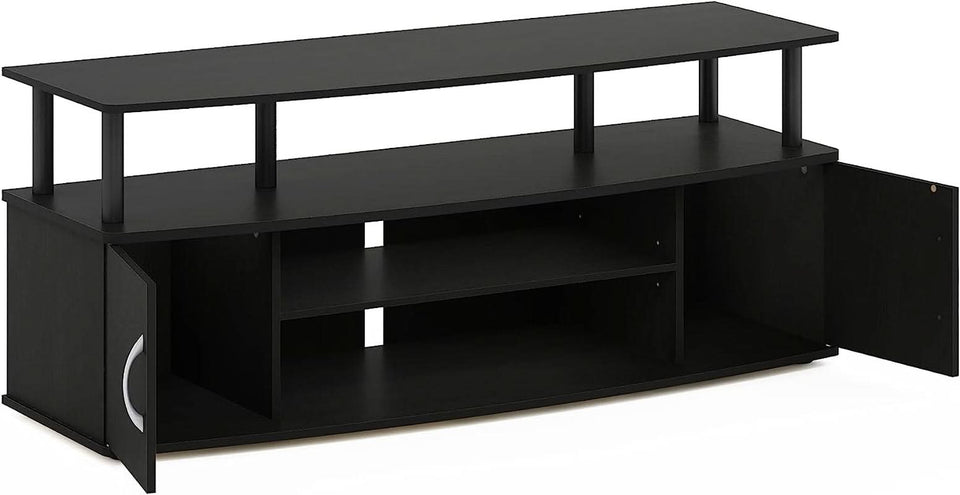 Jaya 55 Inch TV Entertainment Stand Blackwood Wood Cabinet