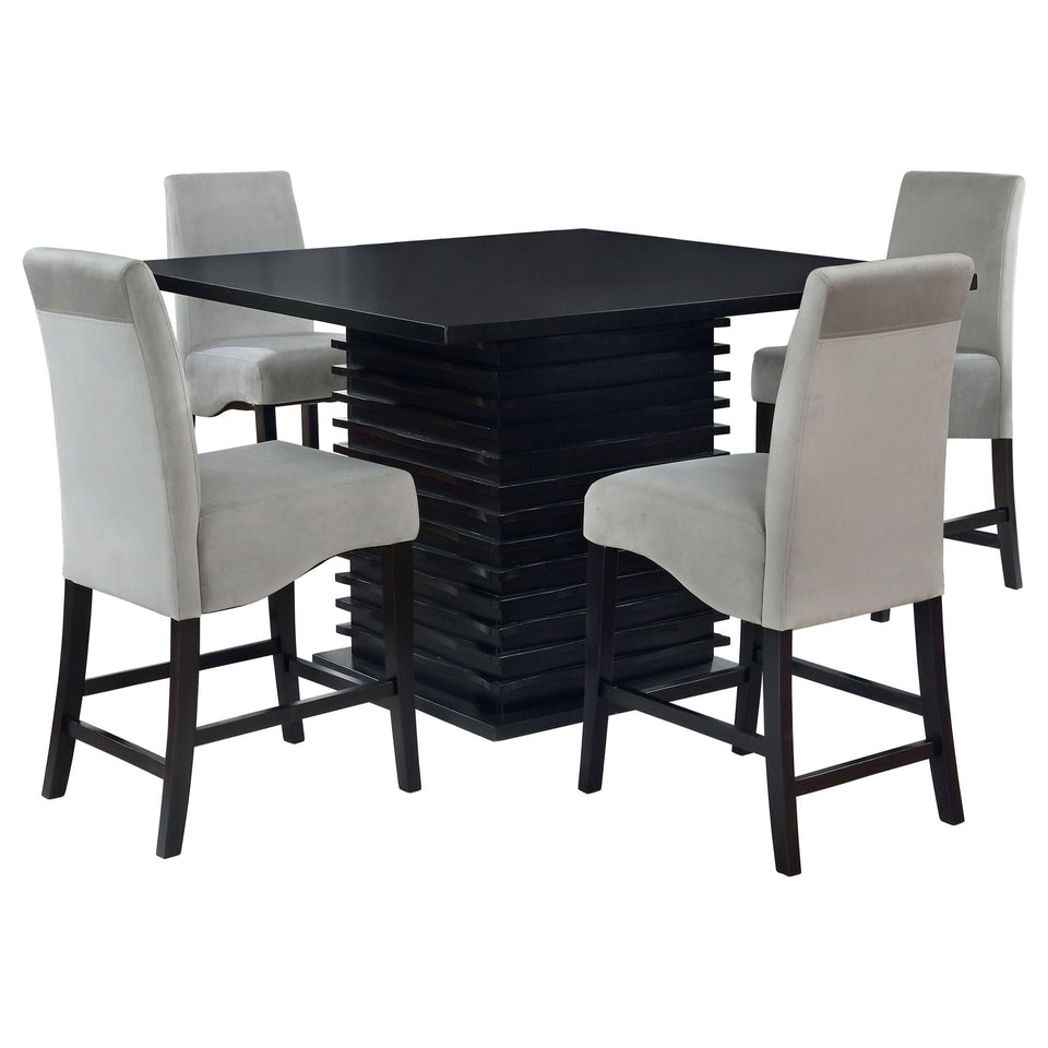 Stanton 5-piece Square Counter Height Dining Table Set Grey