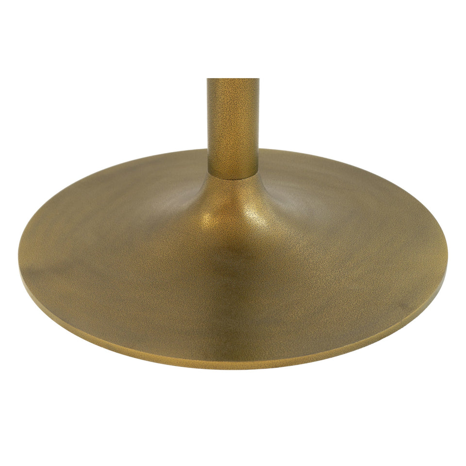 Ithaca Dining Table White & Gold